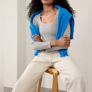 ATHLETA Signature Rib Square Neck Top